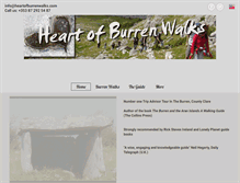 Tablet Screenshot of heartofburrenwalks.com